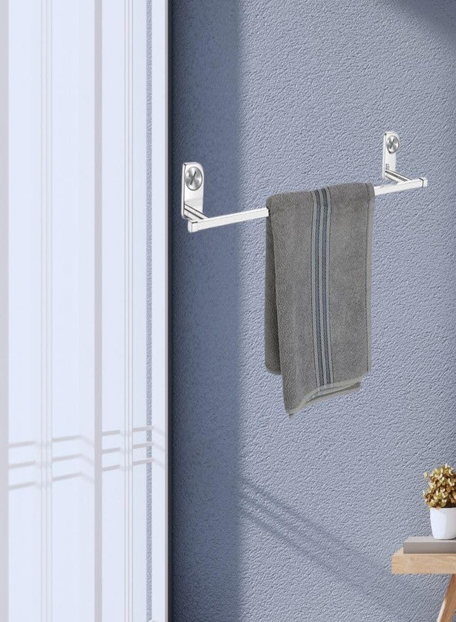 كابيتال حامل مناشف من الفولاذ المقاوم للصدأ من كابيتال للحمام | قضيب مناشف جداري بطول 24 بوصة | حامل مناشف مقاوم للصدأ بطلاء كروم للمطبخ، غرفة النوم، غرفة الغسيل، الخزانة - Image 2